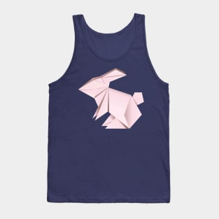 Pink origami rabbit Tank Top